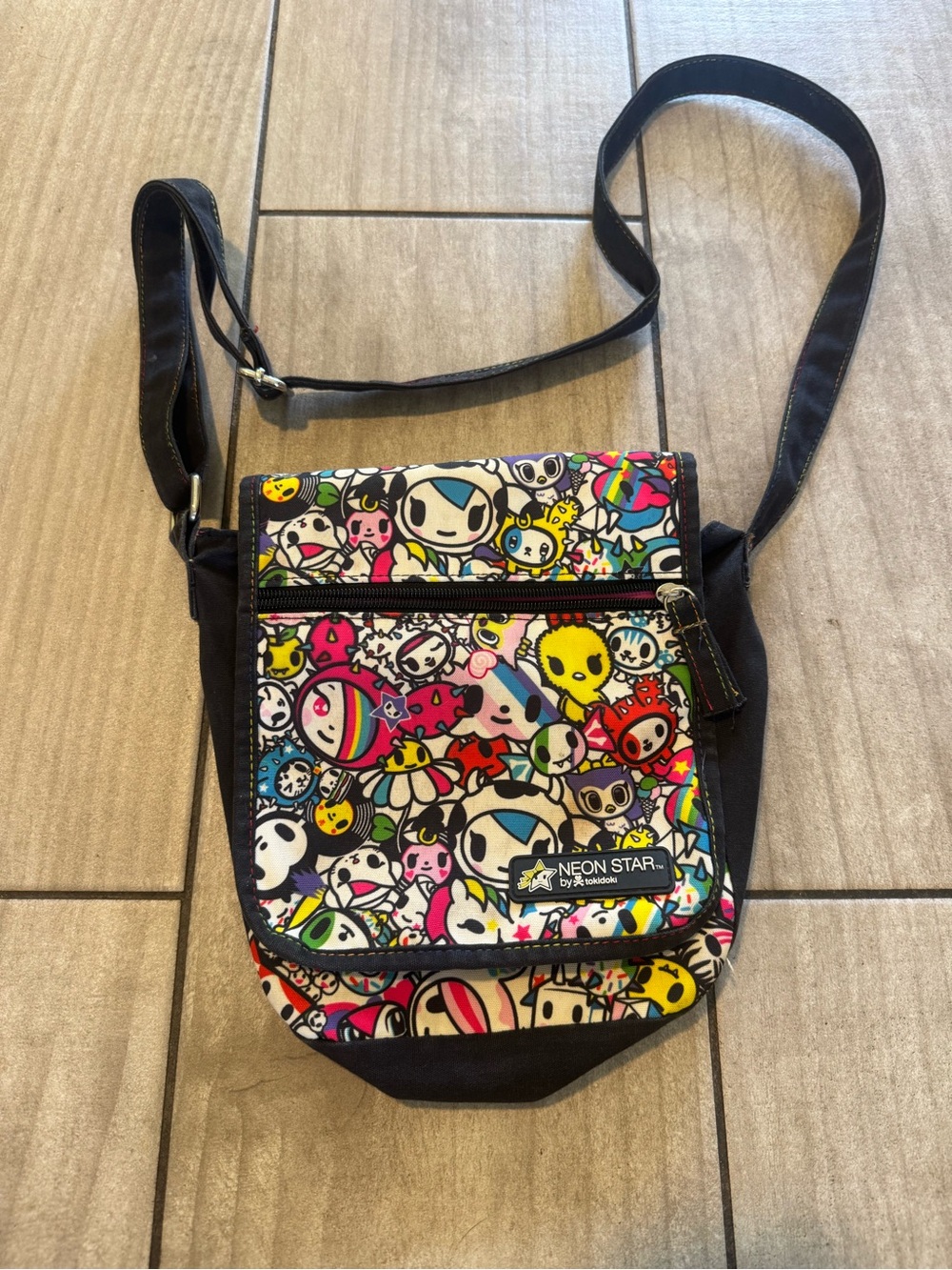 Tokidoki Neon Star Bag Purse 2000s Unicornos All Over Print Crossbody Loungefly